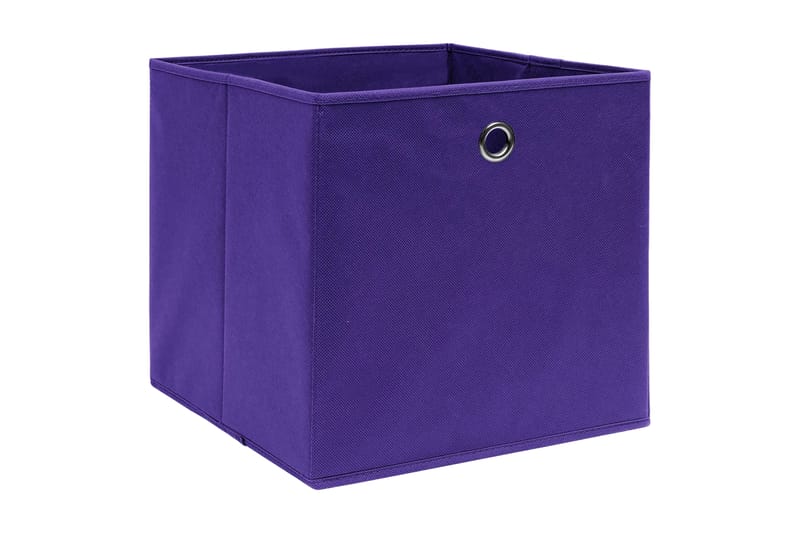 Förvaringslådor 10 st lila 32x32x32 cm tyg - Lila - Förvaring - Småförvaring - Förvaringslåda