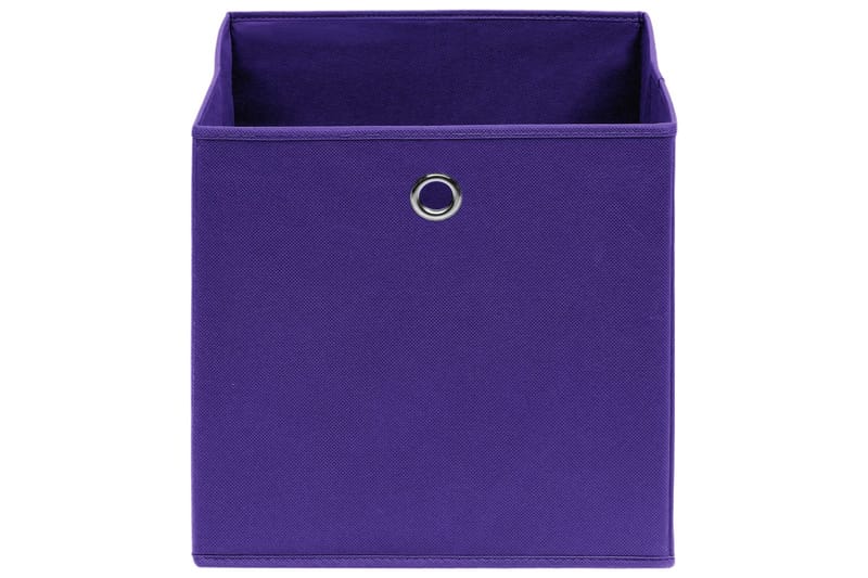 Förvaringslådor 10 st lila 32x32x32 cm tyg - Lila - Förvaring - Småförvaring - Förvaringslåda