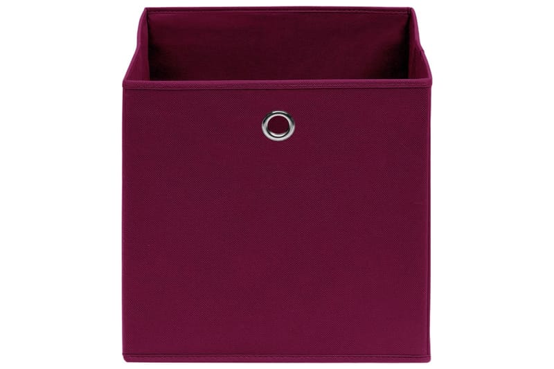 Förvaringslådor 10 st mörkröd 32x32x32 cm tyg - Röd - Förvaring - Småförvaring - Förvaringslåda