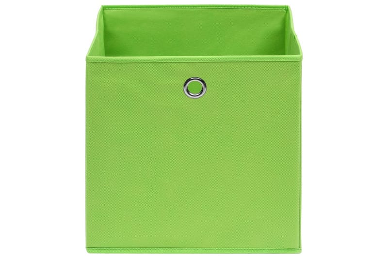 Förvaringslådor 10 st non-woven tyg 28x28x28 cm grön - Grön - Förvaring - Småförvaring - Förvaringslåda