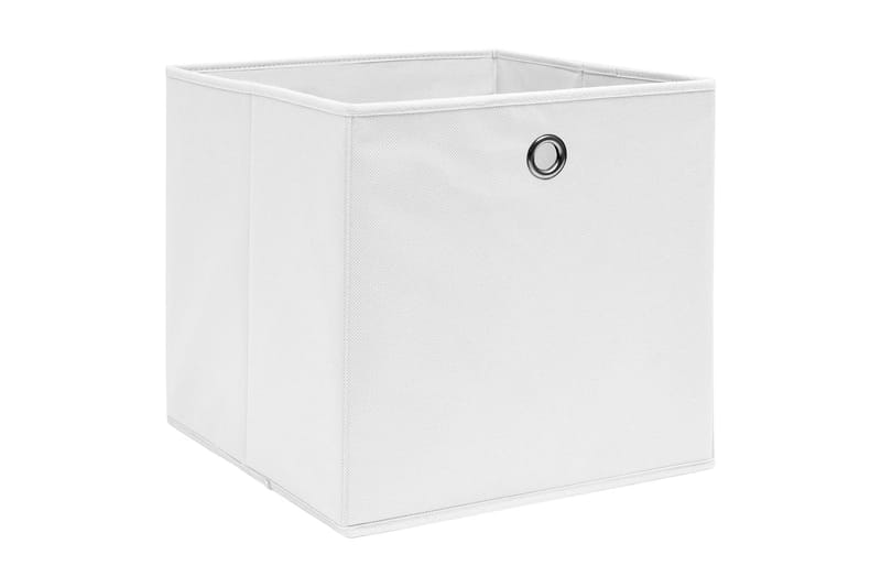 Förvaringslådor 10 st vit 32x32x32 cm tyg - Vit - Förvaring - Småförvaring - Förvaringslåda