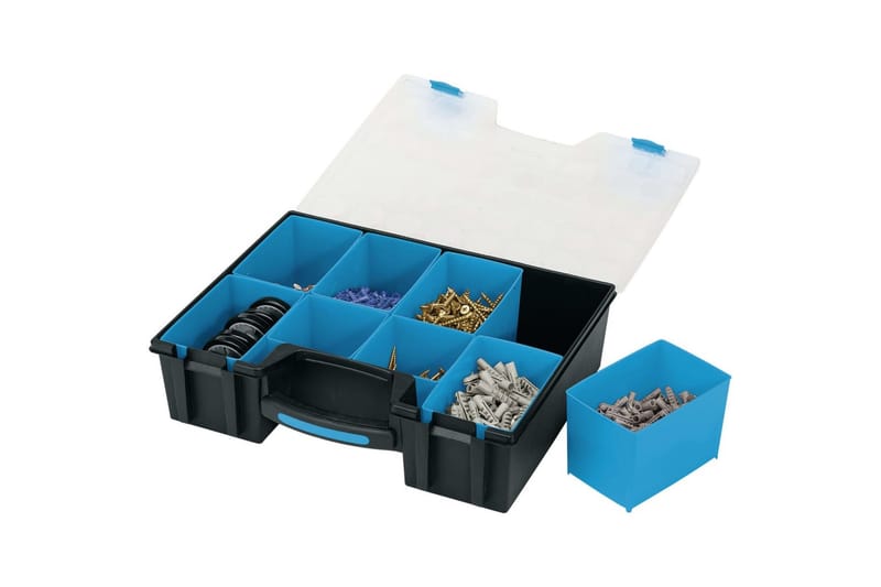 Draper Tools Sortimentlåda 8 delar 41,5x33x11 cm svart - Blå - Verktygslåda - Garageinredning & garageförvaring - Lådor