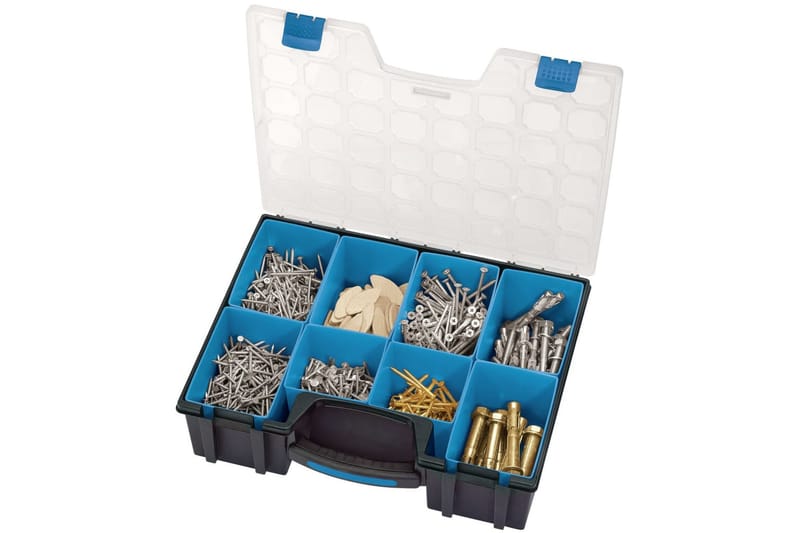 Draper Tools Sortimentlåda 8 delar 41,5x33x11 cm svart - Blå - Verktygslåda - Lådor - Garageinredning & garageförvaring