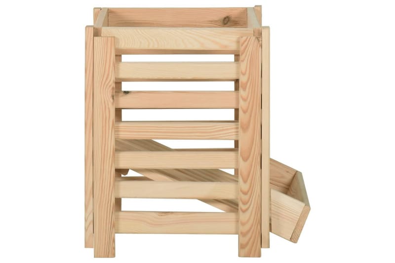 Potatislåda 60x40x50 cm massiv furu - Brun - Förvaring - Småförvaring - Förvaringslåda