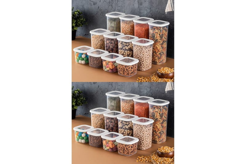 Syril Förvaringslådor 10 cm - Vit - Förvaring - Småförvaring - Förvaringslåda - Plastback & plastlåda