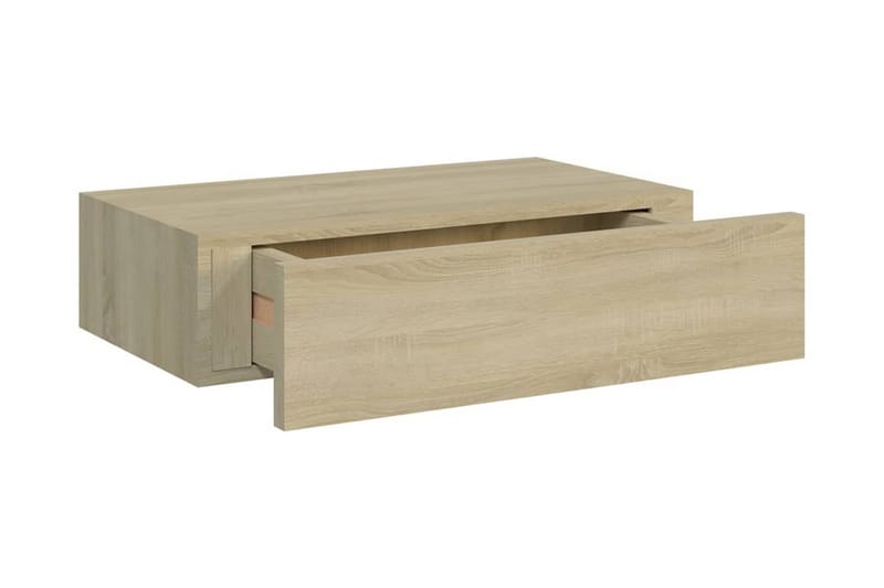 Väggmonterad låda ek 40x23,5x10 cm MDF - Brun - Förvaring - Småförvaring - Förvaringslåda