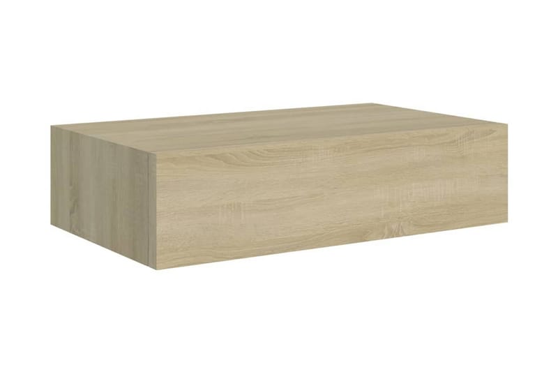 Väggmonterade lådor ek 2 st 40x23,5x10 cm MDF - Brun - Förvaring - Småförvaring - Förvaringslåda