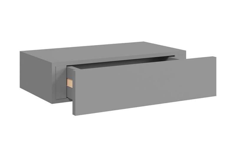 Väggmonterade lådor grå 2 st 40x23,5x10 cm MDF - Grå - Förvaring - Småförvaring - Förvaringslåda