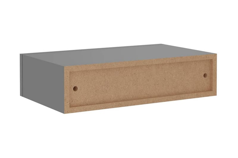 Väggmonterade lådor grå 2 st 40x23,5x10 cm MDF - Grå - Förvaring - Småförvaring - Förvaringslåda