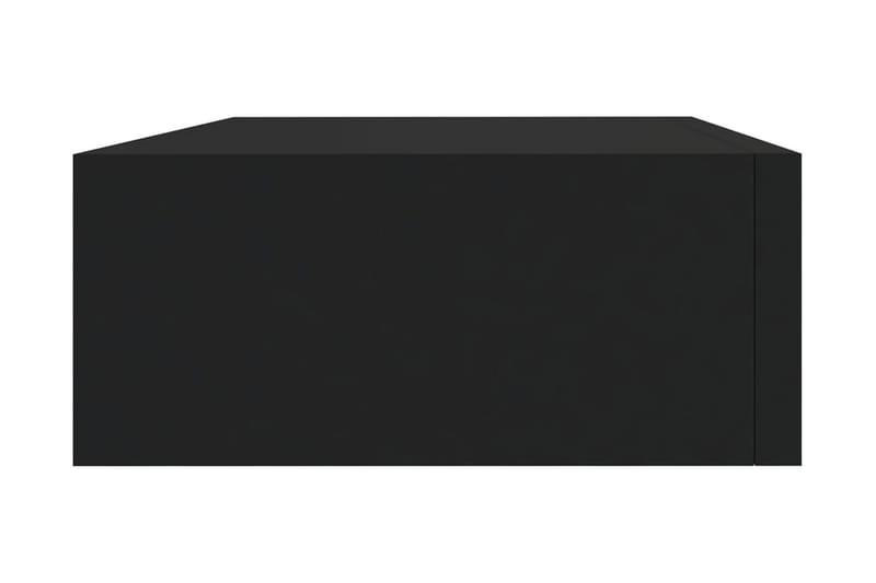 Väggmonterade lådor svart 2 st 40x23,5x10 cm MDF - Svart - Förvaring - Småförvaring - Förvaringslåda