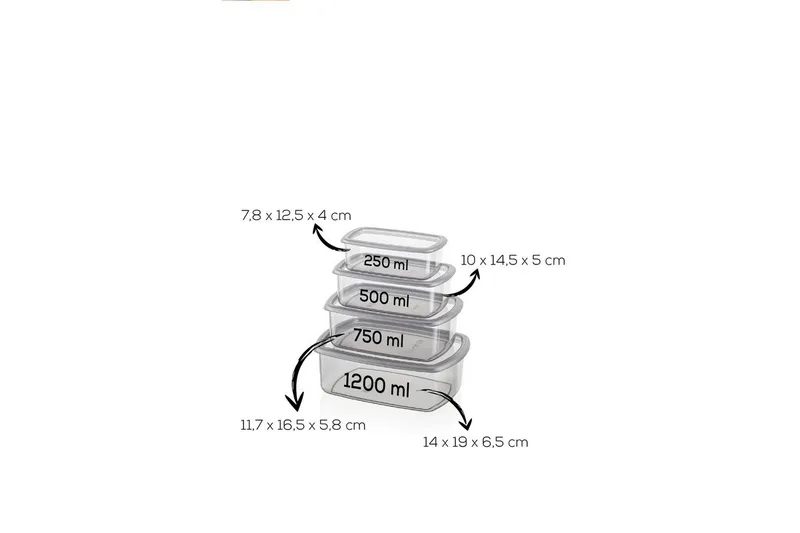 Förvaringslådesats (8 delar) Rasalas8 Antracit - Mörkgrå - Förvaring - Småförvaring - Förvaringslåda