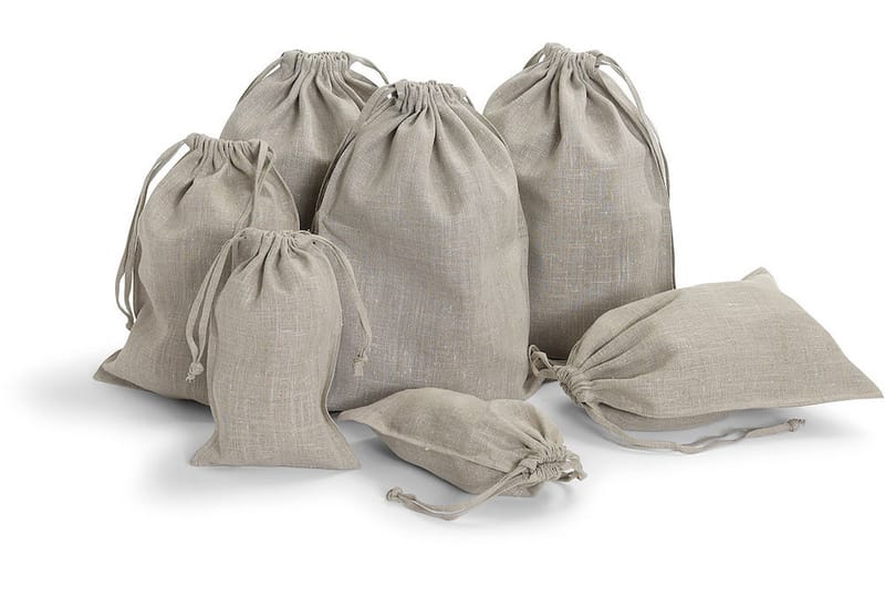 Linnepåse 10x52 cm Natur - Kosta Linnewäfveri - Förvaring - Småförvaring - Förvaringspåse