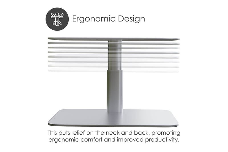 Datorställ Desire2 Vertikalt Justerbart - Silver - Förvaring - Småförvaring - Förvaringsställ - Laptopställ