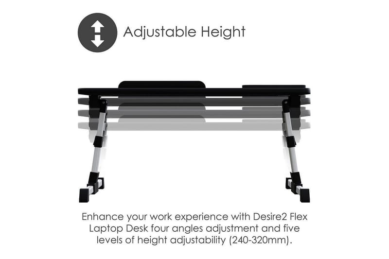 Laptopställ Desire2 Justerbart - Svart - Förvaring - Småförvaring - Förvaringsställ - Laptopställ