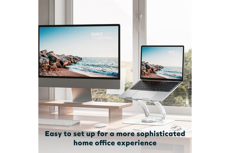 Laptopställ Desire2 Supreme Dual Pivot Plus Silver - Silver - Förvaring - Småförvaring - Förvaringsställ - Laptopställ