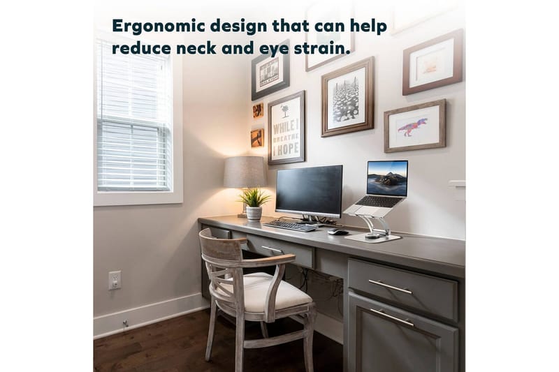 Laptopställ Desire2 Supreme Dual Pivot Plus Silver - Silver - Förvaring - Småförvaring - Förvaringsställ - Laptopställ