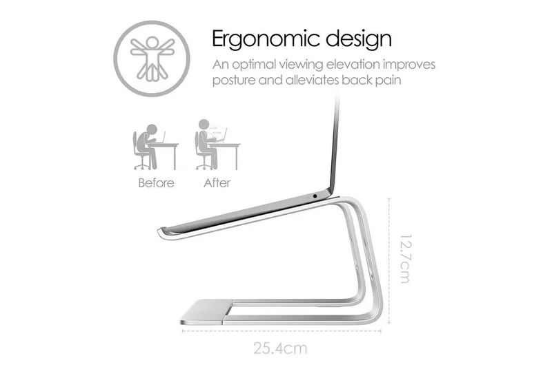 Laptopställ Desire2 Supreme Pro Aluminium Silver - Silver - Förvaring - Småförvaring - Förvaringsställ - Laptopställ