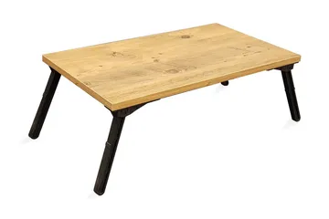 Nekeisha Laptopställ 25 cm - Trä/natur/Svart - Förvaring - Småförvaring - Förvaringsställ - Laptopställ