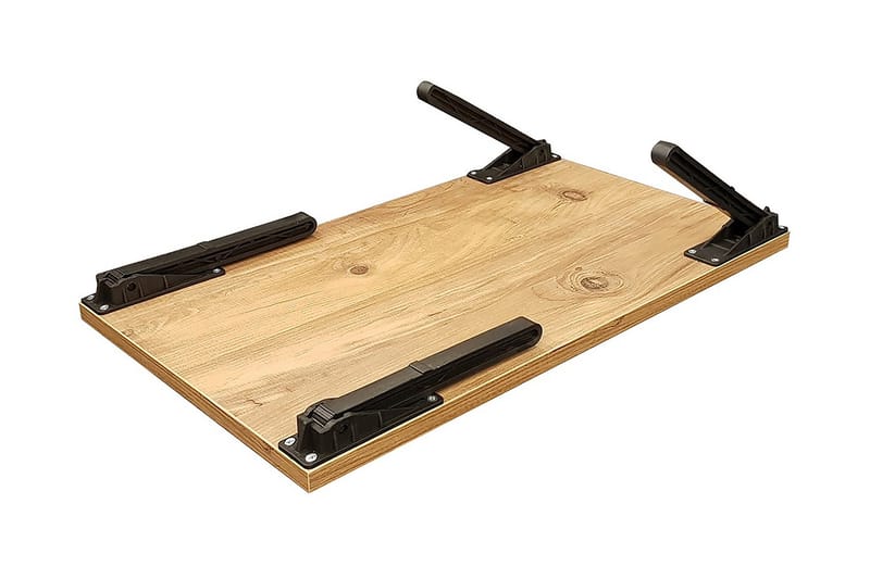 Nekeisha Laptopställ 25 cm - Trä/natur/Svart - Förvaring - Småförvaring - Förvaringsställ - Laptopställ