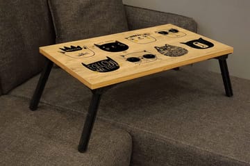 Rademacher Laptopställ 25 cm - Trä/natur/Svart - Förvaring - Småförvaring - Förvaringsställ - Laptopställ