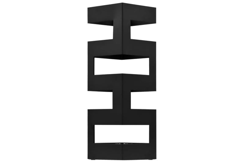 Paraplyställ tetris stål svart - Svart - Paraplyställ