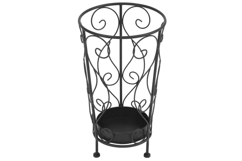 Paraplyställ vintage stil metall 26x46 cm svart - Svart - Förvaring - Småförvaring - Förvaringsställ - Paraplyställ