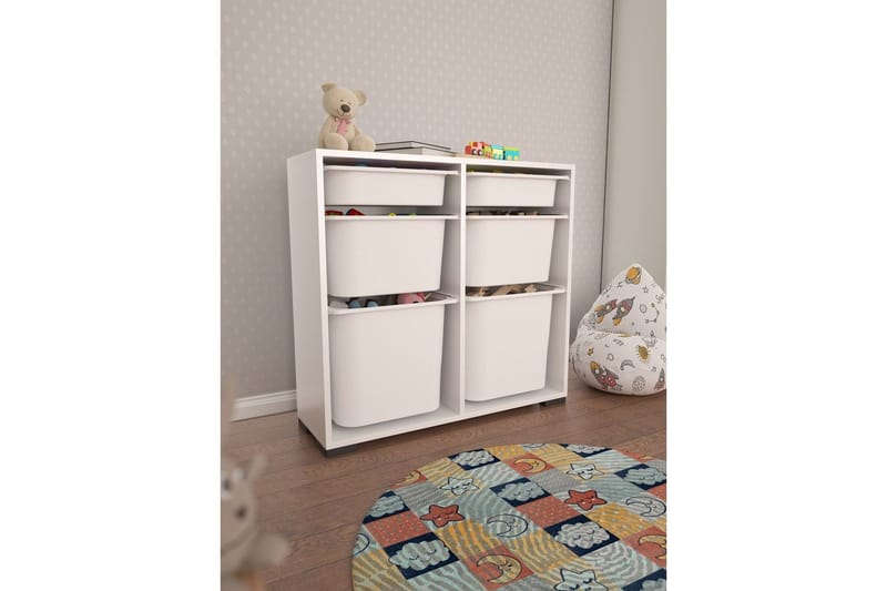 Flerfunktionsskåp Carla Vit - Vit - Förvaring - Småförvaring - Förvaringslåda