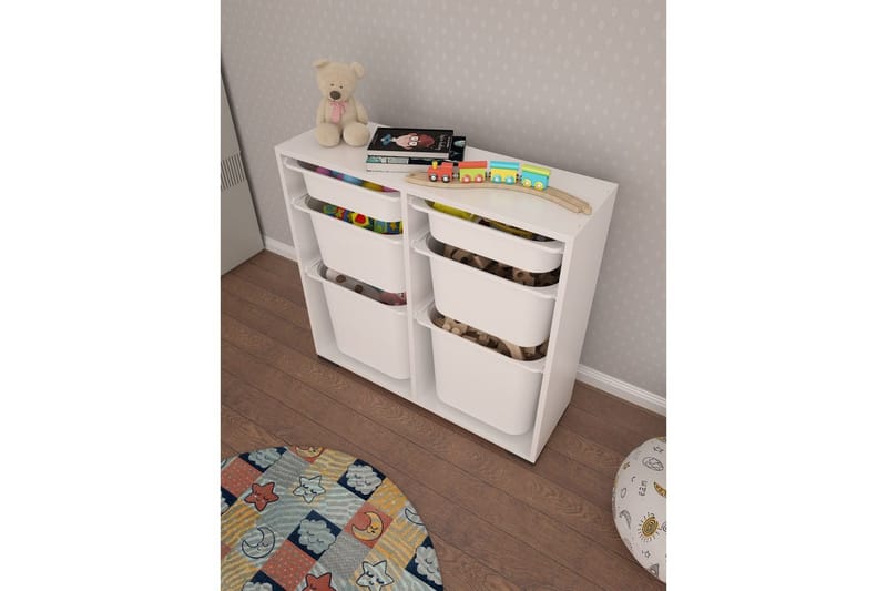 Flerfunktionsskåp Carla Vit - Vit - Förvaring - Småförvaring - Förvaringslåda