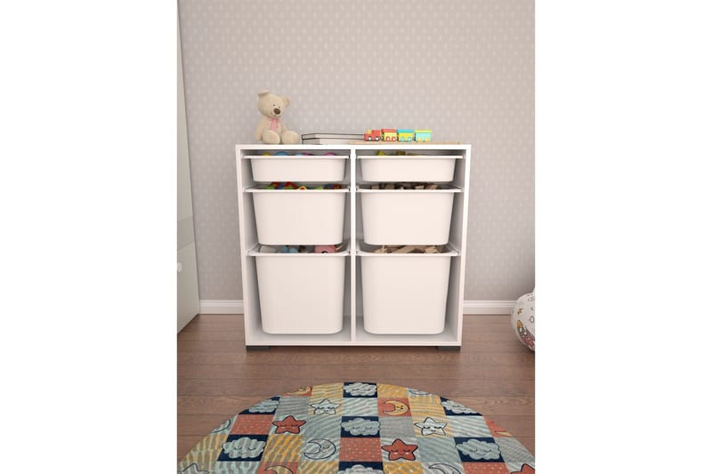 Flerfunktionsskåp Carla Vit - Vit - Förvaring - Småförvaring - Förvaringslåda