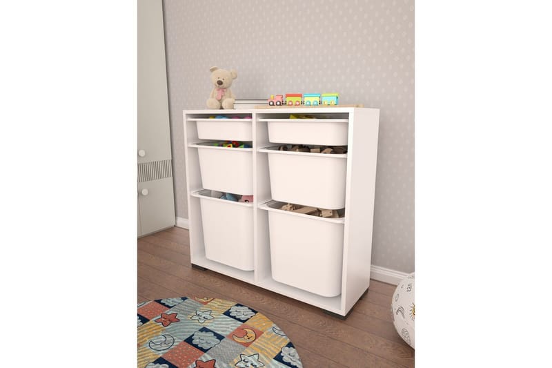 Flerfunktionsskåp Carla Vit - Vit - Förvaring - Småförvaring - Förvaringslåda