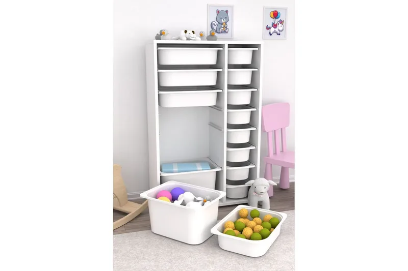 Flerfunktionsskåp Havor Vit - Vit - Förvaring - Småförvaring - Förvaringslåda