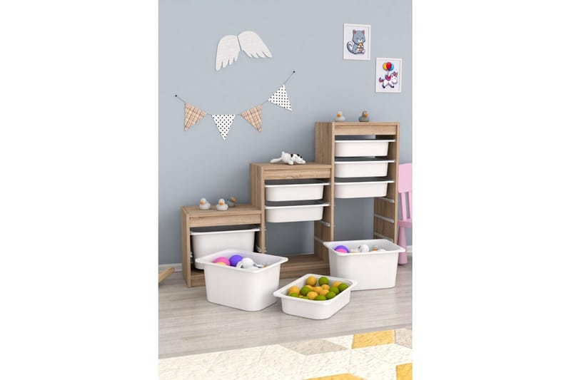 Flerfunktionsskåp Mobin Sonomo Vit - Sonomo Vit - Förvaring - Småförvaring - Förvaringslåda