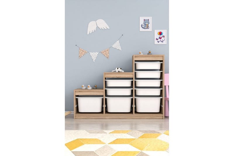 Flerfunktionsskåp Mobin Sonomo Vit - Sonomo Vit - Förvaring - Småförvaring - Förvaringslåda