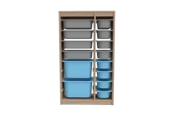 Flerfunktionsskåp Montana (69 x 112.2 x 29.6 cm) Sonomo Grå / Blå