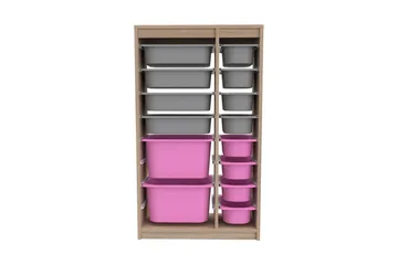 Flerfunktionsskåp Montana (69 x 112.2 x 29.6 cm) Sonomo Grå / Veyaa