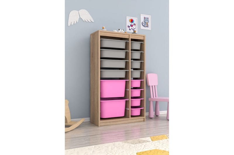 Flerfunktionsskåp Montana (69 x 112.2 x 29.6 cm) Sonomo Grå / Veyaa - Sonomo Grå / Veyaa - Förvaring - Småförvaring - Förvaringslåda