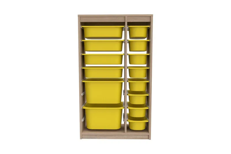 Flerfunktionsskåp Montana (69 x 112.2 x 29.6 cm) Sonomo / Gul - Sonomo / Gul - Förvaring - Småförvaring - Förvaringslåda