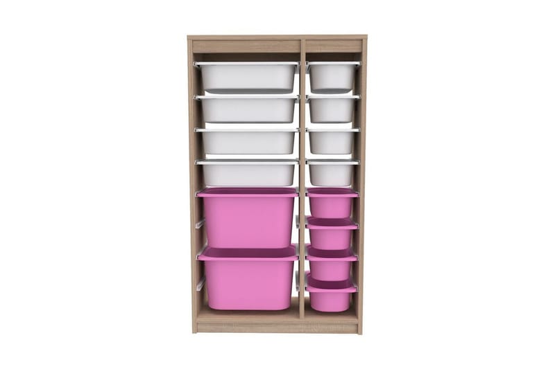 Flerfunktionsskåp Montana (69 x 112.2 x 29.6 cm) Sonomo Vit / Veyaa - Sonomo Vit / Veyaa - Förvaring - Småförvaring - Förvaringslåda