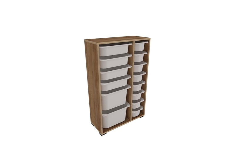 Flerfunktionsskåp Ravielwich (69,5 x 109 x 30 cm) Ek / Vit - Ek / Vit - Förvaring - Småförvaring - Förvaringslåda