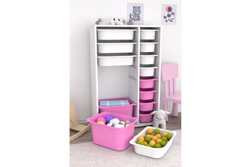 Flerfunktionsskåp Ravielwich (69,5 x 109 x 30 cm) Vit / Veyaa - Vit / Veyaa - Förvaring - Småförvaring - Förvaringslåda