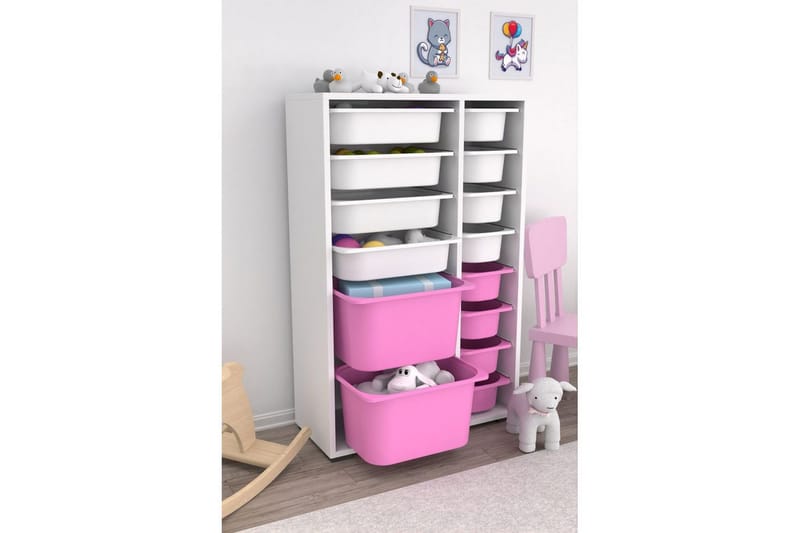 Flerfunktionsskåp Ravielwich (69,5 x 109 x 30 cm) Vit / Veyaa - Vit / Veyaa - Förvaring - Småförvaring - Förvaringslåda