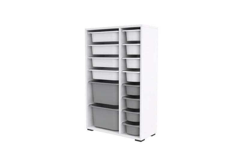 Flerfunktionsskåp Ravielwich (69,5 x 109 x 30 cm) VitGrå 2 - VitGrå 2 - Förvaring - Småförvaring - Förvaringslåda