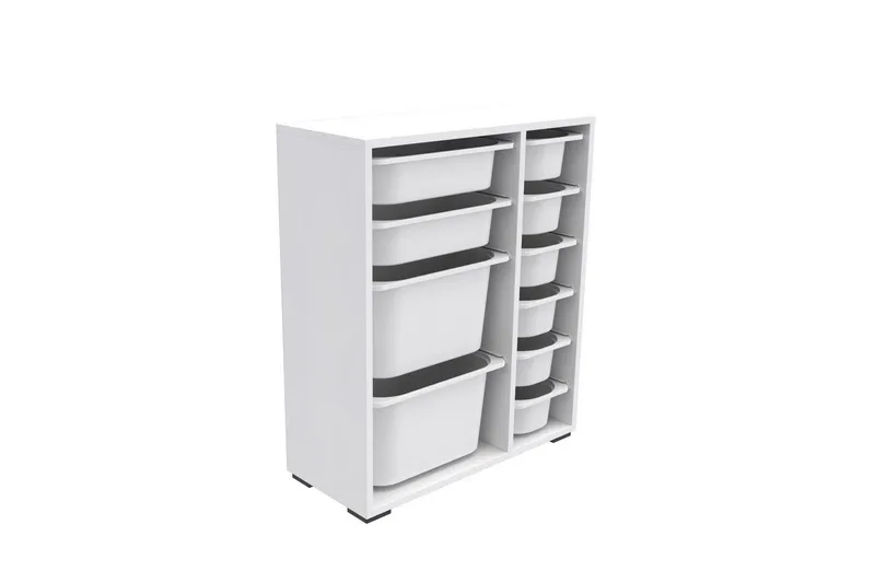 Flerfunktionsskåp Sosan K6B Vit - Vit - Förvaring - Småförvaring - Förvaringslåda