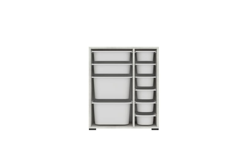 Flerfunktionsskåp Sosan K6F Kristall / Vit - Kristall / Vit - Förvaring - Småförvaring - Förvaringslåda