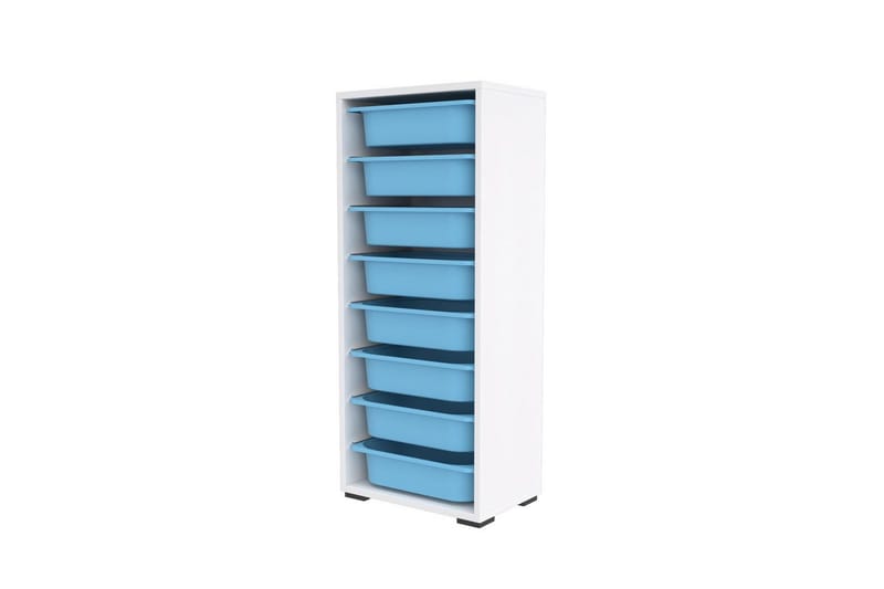 Flerfunktionsskåp Versa Vit / Blå - Vit / Blå - Förvaring - Småförvaring - Förvaringslåda