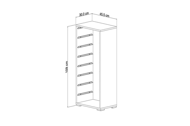 Flerfunktionsskåp Versa Vit / Gul - Vit / Gul - Förvaring - Småförvaring - Förvaringslåda