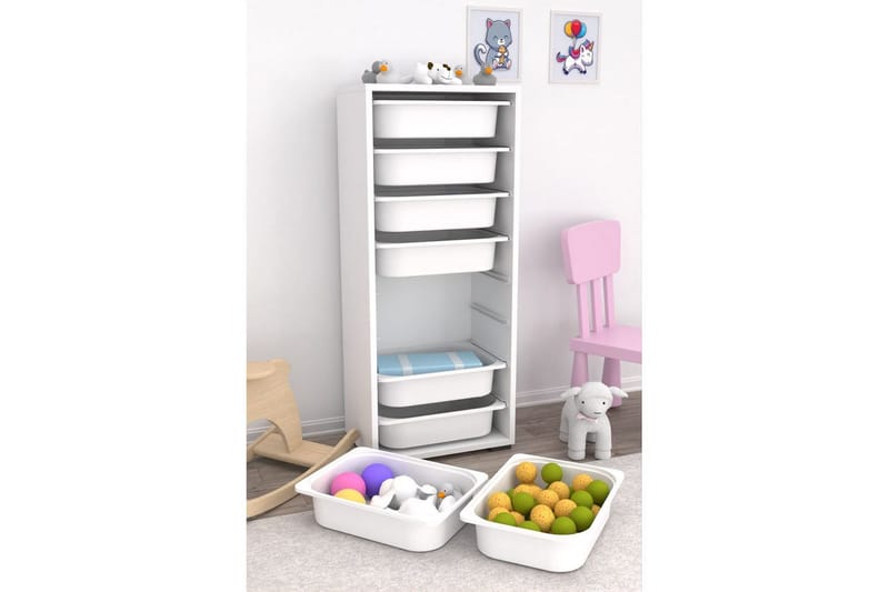 Flerfunktionsskåp Versa Vit - Vit - Förvaring - Småförvaring - Förvaringslåda