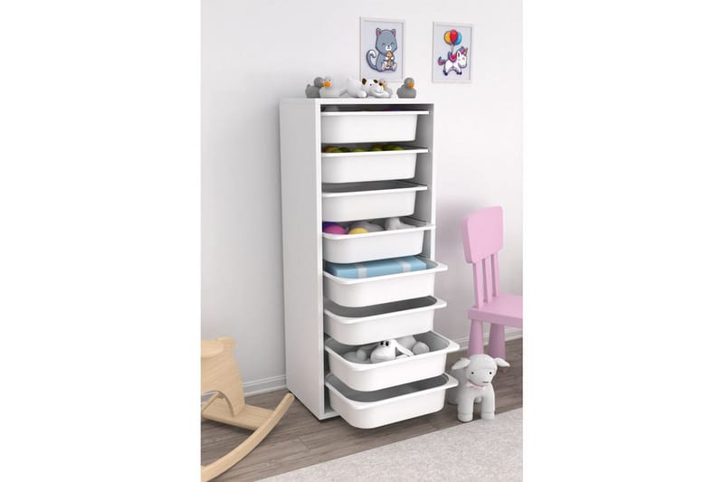 Flerfunktionsskåp Versa Vit - Vit - Förvaring - Småförvaring - Förvaringslåda