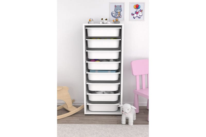 Flerfunktionsskåp Versa Vit - Vit - Förvaring - Småförvaring - Förvaringslåda