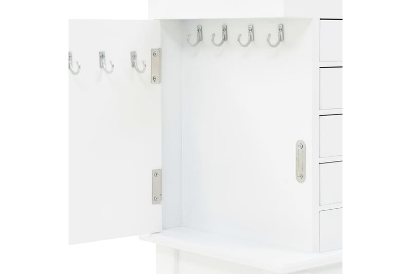 Fristående smyckesskåp vit - Vit - Förvaring - Småförvaring - Smyckesförvaring - Smyckesskåp